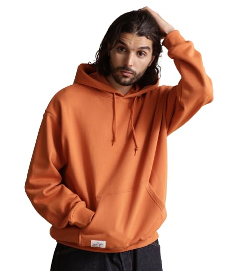 

Schott NYC Chicana Hooded Sweatshirt, Men s XL (782-3231004), Orange