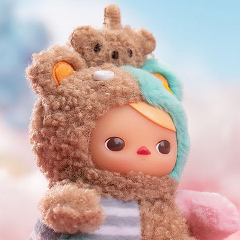 POP MART Pucky Bear Planet Collection Silicone Face Plush Mystery Boxes, Single Blind Box