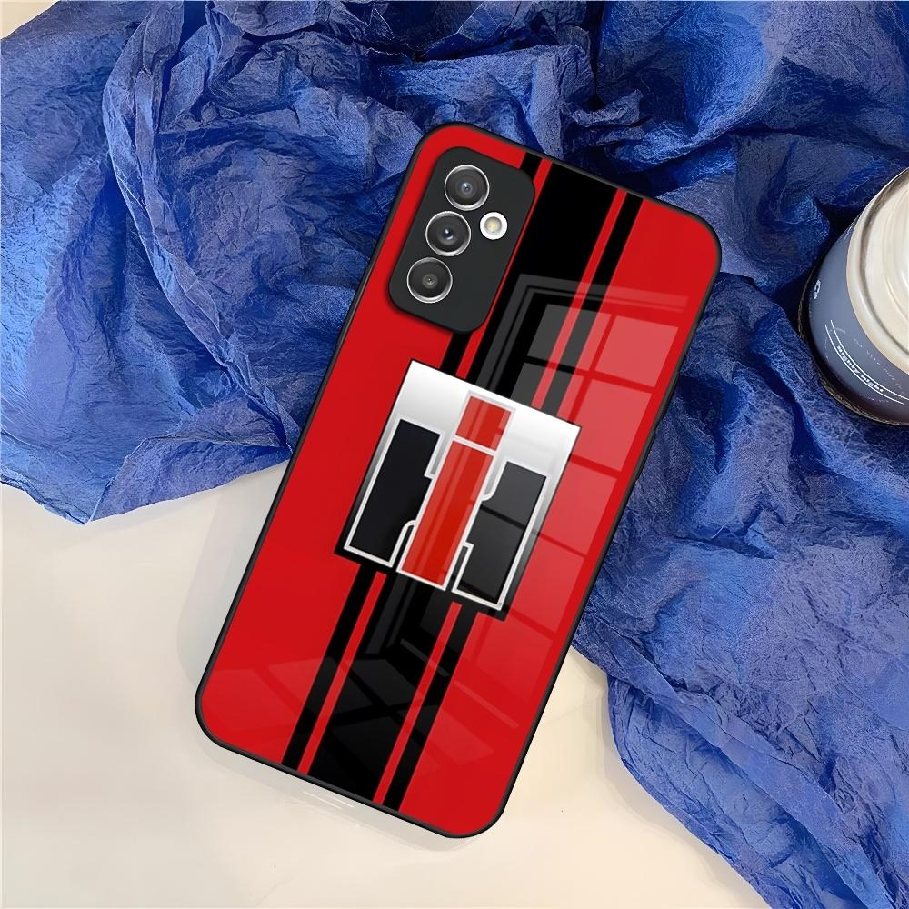Coque de téléphone Case International Havester IH Tractor pour Samsung Galaxy S25 S24 S30 S21 S23 S20 S22 Fe Note 20 Pro Ultra Plus verre