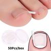 50Pcs Ingrown Toenail Correction Tool Ingrown Toe Nail Treatment Elastic Patch Sticker Straightening Clip Brace Pedicure Tool