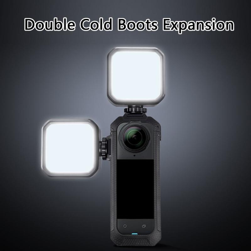 Camera Cage Cold Shoe Housing Case Protective Expansion Frame 1/4inch Thread for X5 Action Camera Accessories