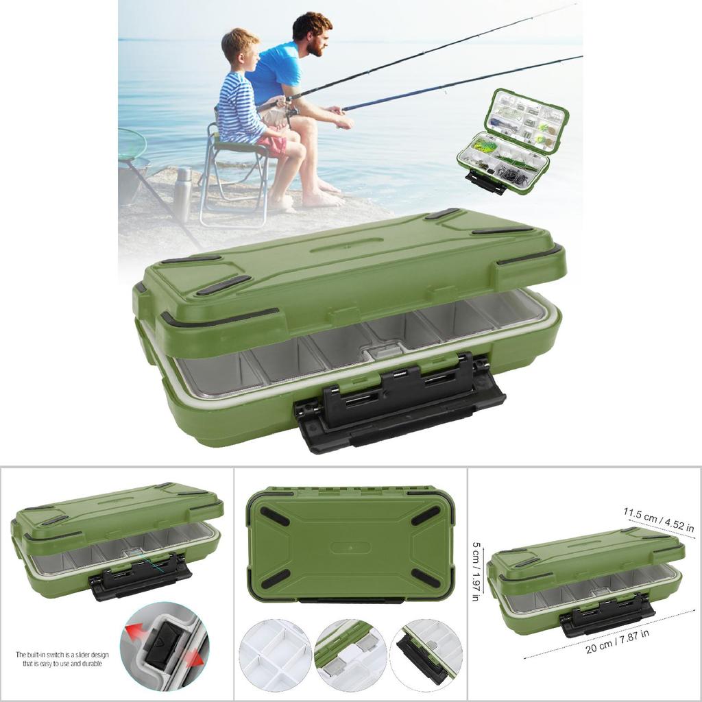ABS Waterproof Fishing Tackle Box Bait Lure Hooks Storage Case   Container Accessory