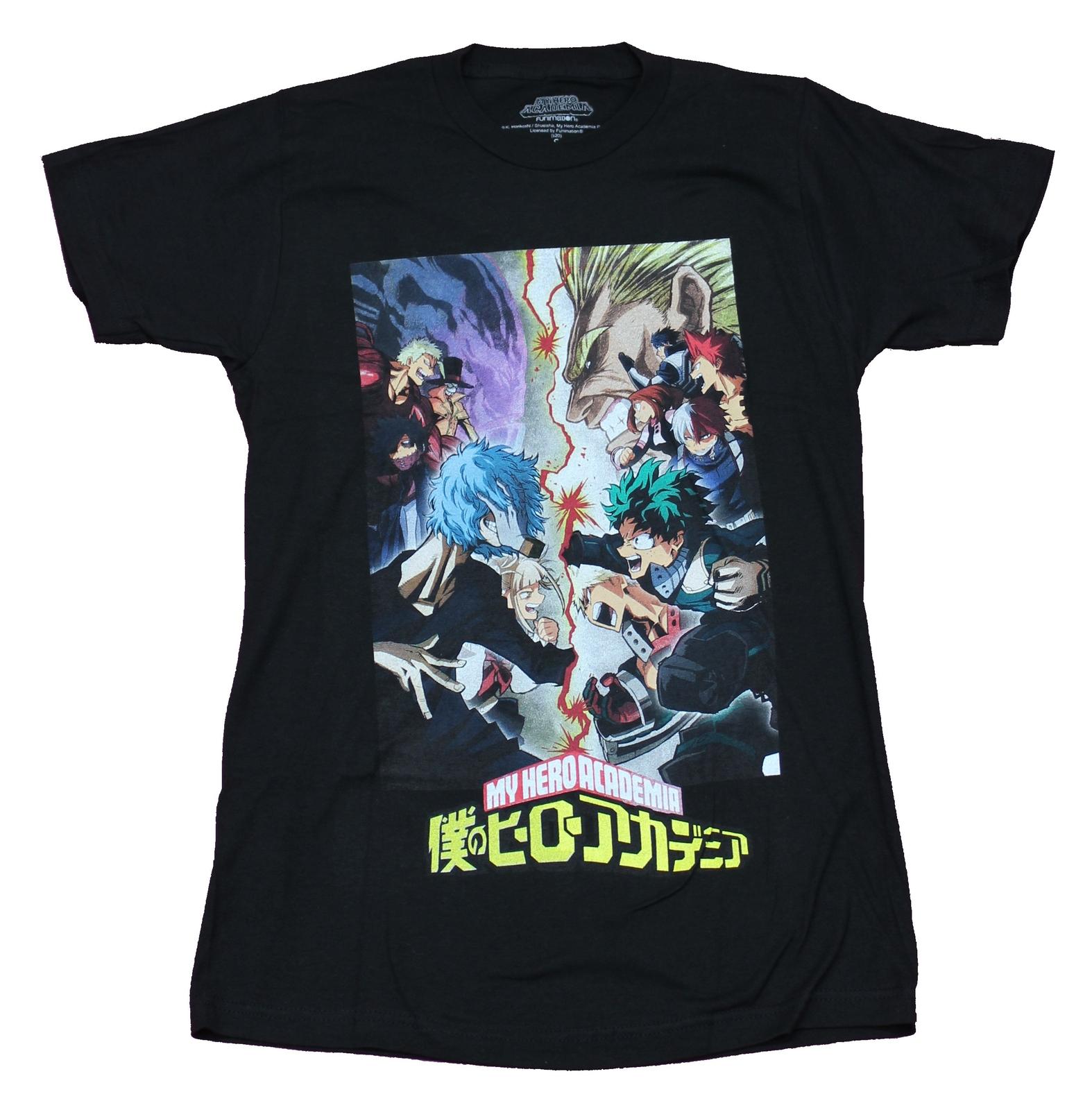 My Hero Academia Adult New T-Shirt - League of Villains Poster Show Down XXL