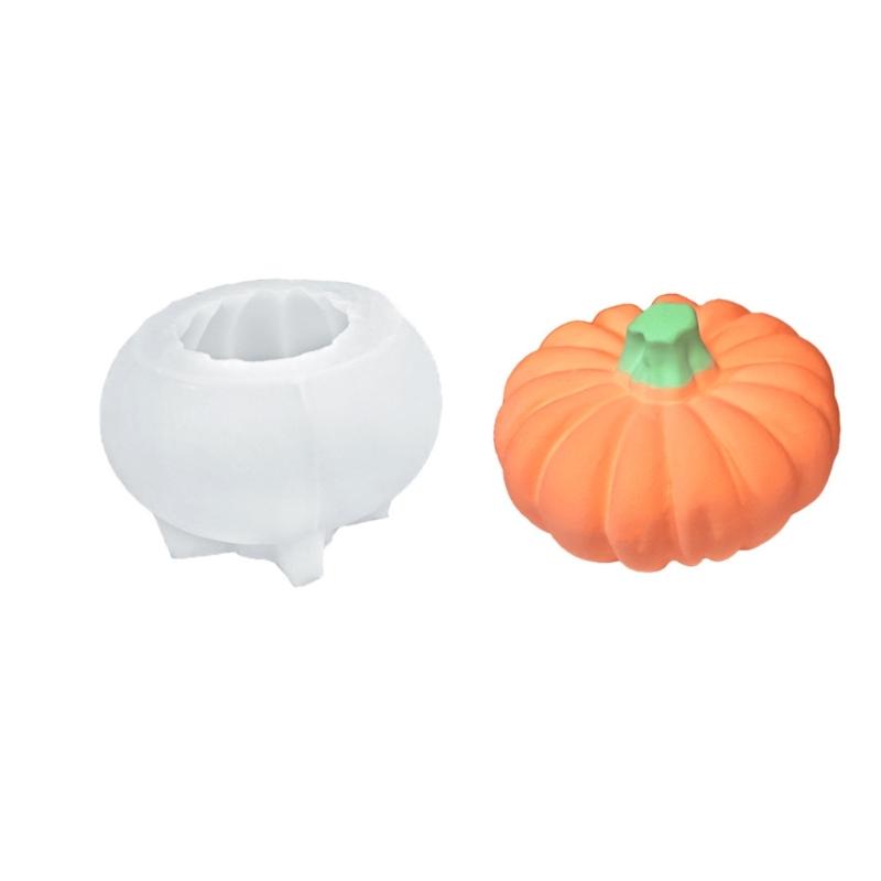 

Halloween Candle Silicone Mold Skull/Pumpkin Shape for Crafts Food Grade Flexible Reusable Baking Decorating Tool