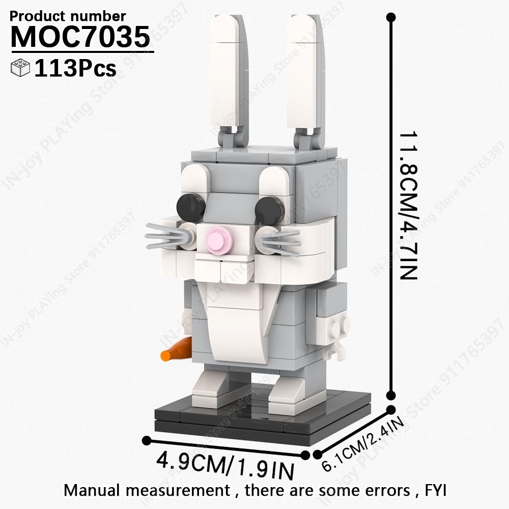 

MOOXI Мультяшний Аніме Персонаж Робот Тварини Модель MOC Цеглинки DIY Зібрані Будівельні Блоки Фігурка Іграшка Колекція Прикраса Подарунок
