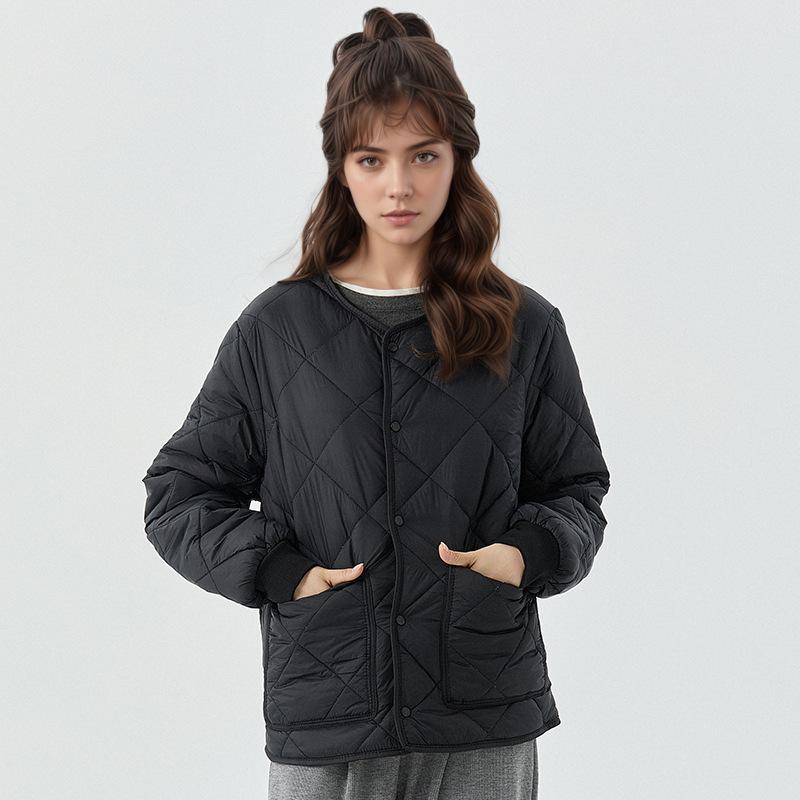 Jachetă de iarnă groasă, călduroasă, pentru femei plinute, elegantă, versatilă, la modă - Palton din bumbac cu mâneci lungi, ușor și confortabil