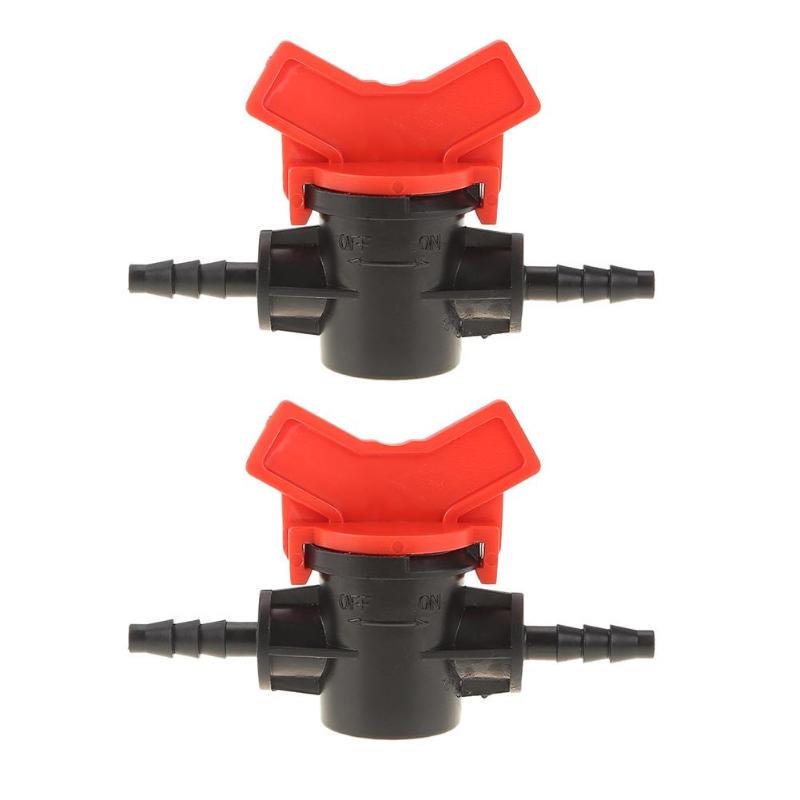 2pcs/set 4/7mm Coupling Pipe Irrigation Water Hose Switch Valve