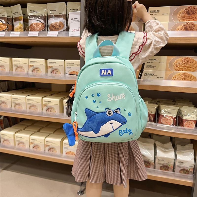 Children's Shark Backpack Lightweight Large Capacity Schoolbag