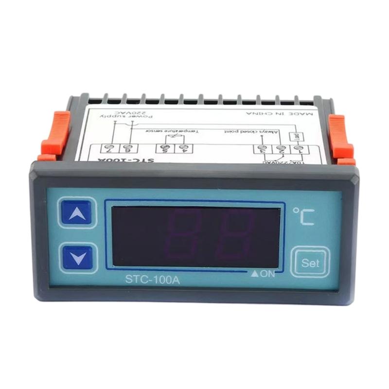 

Intelligent Thermostat High Low Temperature Alarm Clear Digital Readout Energy Efficient Feature for Cooling Heating 1