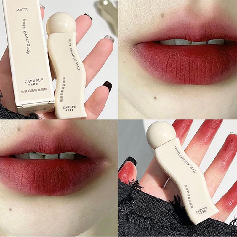 Velvet Lip Glaze Matte Long-lasting Lip Gloss Lipstick Non-stick Cup Lip Makeup