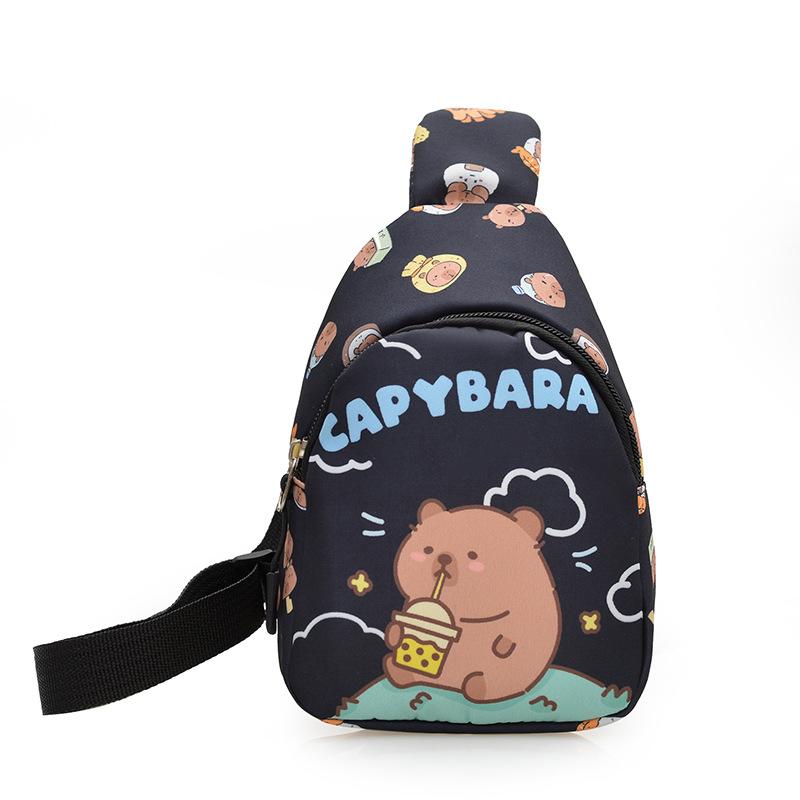 2025 New Children's Bag Cartoon Cute Baby Breast Bag Printed Mini Child Messenger Bag