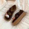 Japanese Cute Puppy Round Head Platform Mary Jane Shoes Women's Spring and Autumn 2025 New Retro Matte Versatile Single Shoes