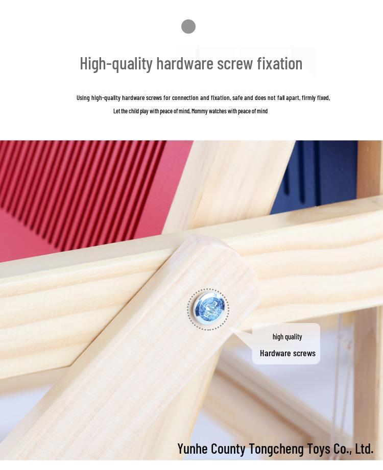 Kids' Wooden DIY Loom: Creative Handmade Knitting Toy for Students