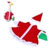 Christmas goose outfit,   polyester costume for 23 inch statue, hat, porch, lawn, garden, yard