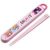 Skater Chopsticks and Case Set for Made In Dishwasher Featuring the Popular Character No Children, 16.5cm, Japan, Safe, Slide-Type, "Oshi Ko"
