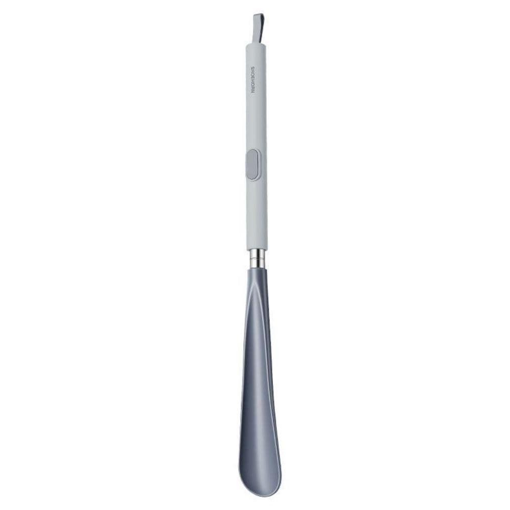 

Portable Adjustable Length Long Shoehorn Hanging Useful Shoe Puller Stainless Steel Shoe Remover for Elderly, Pregnant Women сірий
