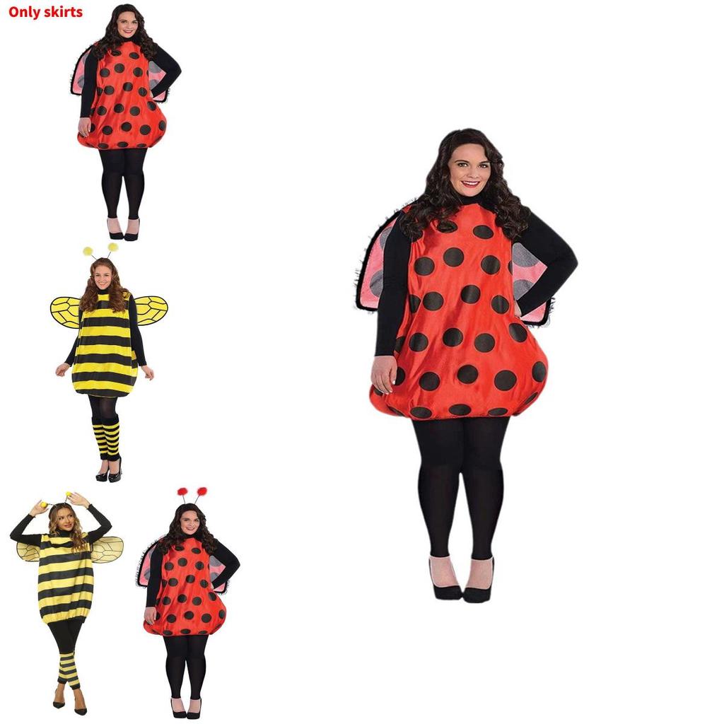 Bee And Ladybug Costume Set With Wings For Childrens Halloween Cosplay Party Fun
