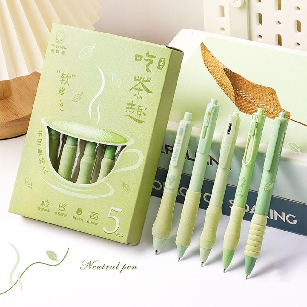 Black Color Ink Gel Pen Soft Bread Touch Neutral Pen High Quality Writing Tool  Students Gift