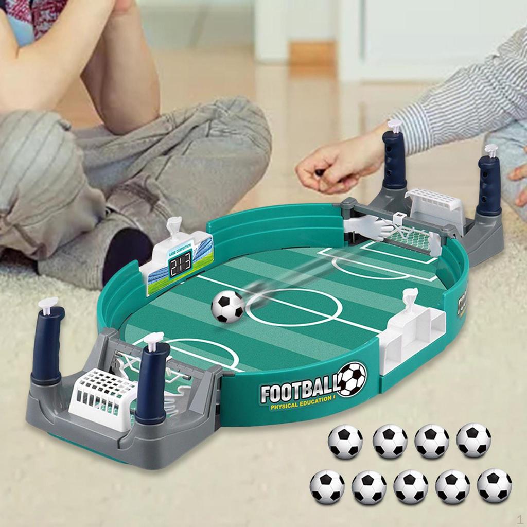 Compact Tabletop Soccer Game for Fun Family Competitions