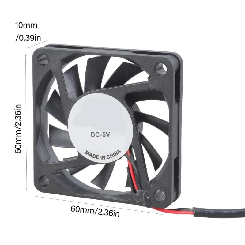 5V USB PC Router Fan 60mm Cooling Fan Brushless Portable Cooling Fan Replacement for Router Modem TV Box Electronic