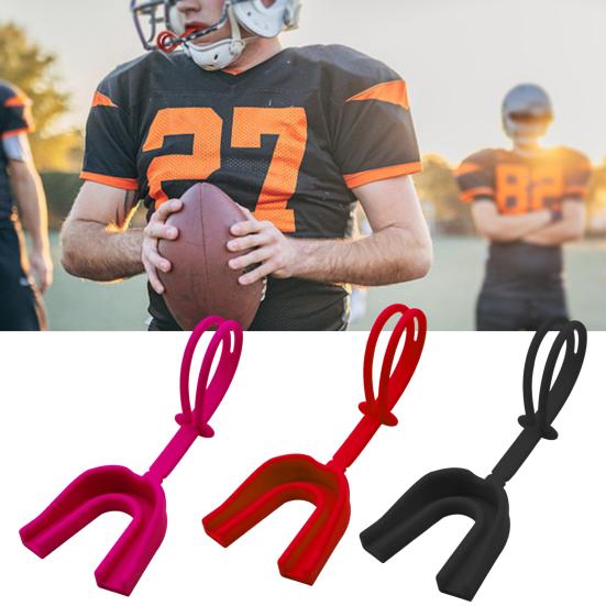 Sport-Mundschutz aus Silikon in Lebensmittelqualität, BPA-frei, für Boxen, Basketball, Fußball, Hockey, Karate, Baseball, Rugby, Spiele, Teenager, Erwachsene, Zahnschutz