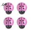 Refrigerator Magnets Decoration 4Pcs 3D Ladybug Magnet Mini Ladybird Resin Fridge Magnet Decorative Memo Note Holder for Kitchen Office Whiteboard