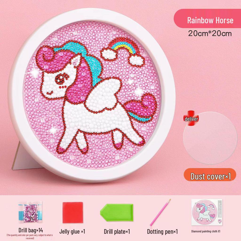 Nouveau Sticker Strass DIY 2024 Peinture Diamant Jouet pour Enfants - Kit Créatif pour Filles