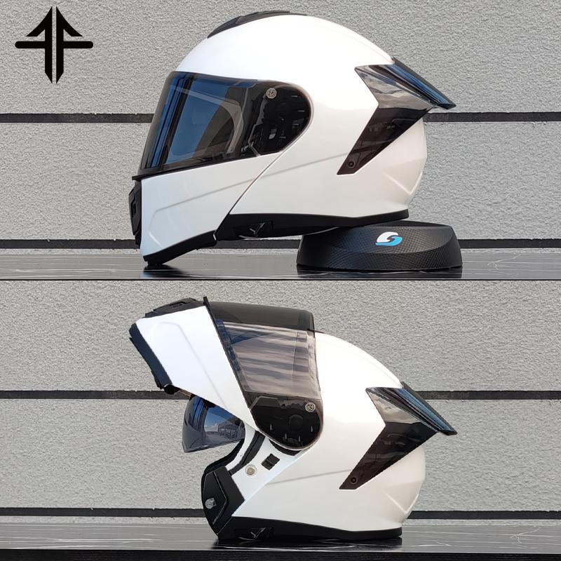 2025 Personalised Motorcycle Full Face Helmet Men Women Fashion Dual Lens Helmets Motocross Racing Modular Flip Up Casco Moto