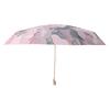 The new hand-opened double-layer vinyl parasol is 50% off, and the sunscreen umbrella is small, fresh and rainy.