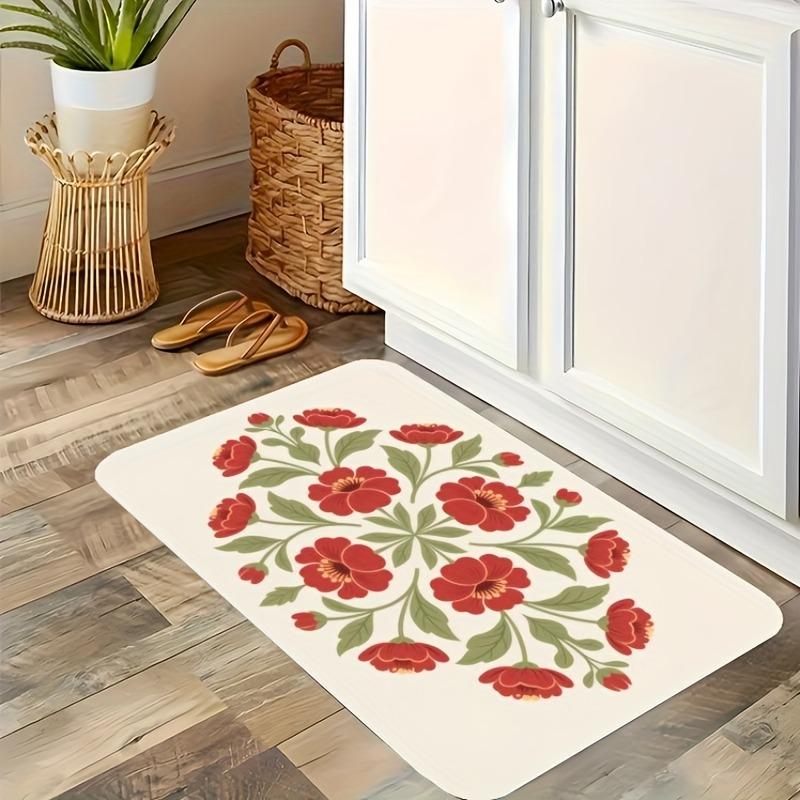 1 ks Kuchyňský koberec Butterfly Bloom Haven Protiskluzová rohožka ke dveřím Pop design Koupelnový kobereček Koberec pro Domov K umyvadlu Prádelna Dekor