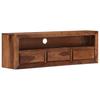 TV Stand 120 X 30 X 40 Cm Solid Acacia Wood