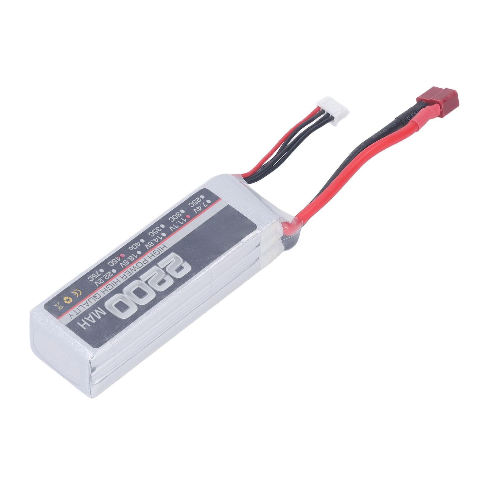 

High Rate Lithium Battery Professional 11.1V 3S 2200mAh 45C RC Lipo Battery for RC Drone Parts T