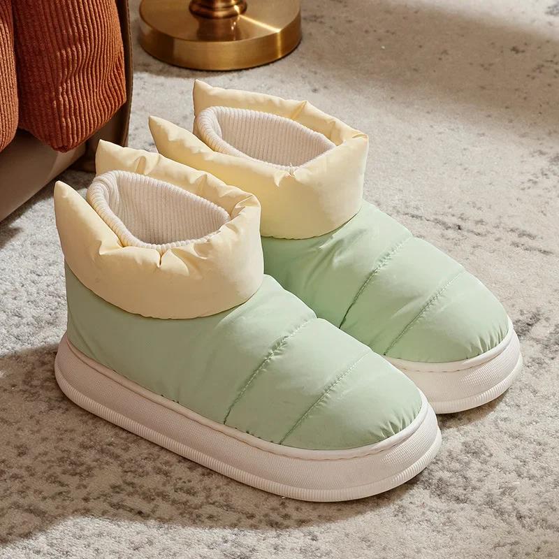 men Boots Waterproof Keep Warm Slip On Snow Boots Women NonSlip Platform Ankle Boots Botas Femininas Botas De Mujer2024