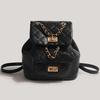 Lingge Design Kleine Tasche, Damen Frühling Neu Einfacher Kettenrucksack, Stilvoller und Vielseitiger Reise-Kleiner Rucksack
