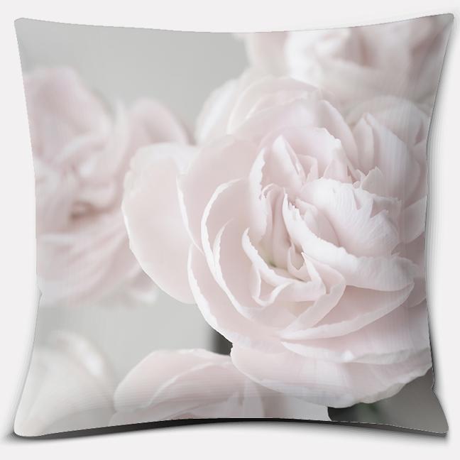 Pink Flower Series Throw Pillow Pillow Case Home Office Decoration Pillow Bedroom Sofa Car Cushion Cover