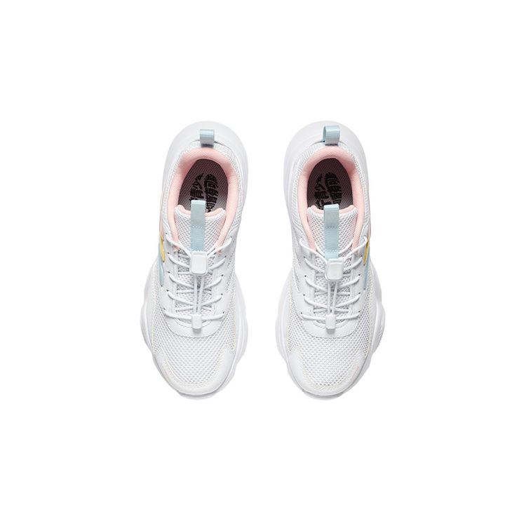 Li Ning Kids Non-Slip Shock Absorbing Durable Low-Top Sports Casual Shoes Men sneaker White YKCS086-72