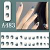 Manicure Sheet, Fake Nails, Finished Product, Simple Lemon Ice Style Manicure, Hair Change, Wearing Nails