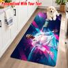 Cristiano Ronaldo Custom Name Flannel Rug Kitchen Mat Non Slip Floor Carpet Personalized Home Decor