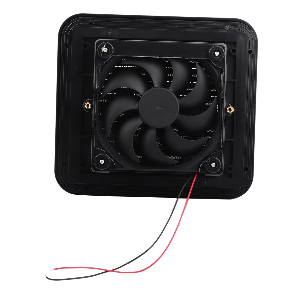 12V 4W Cooling Fan with Shutters Vent One‑Way Side Strong Wind Air Exhaust Car Styling Accessories Side Air Ventilation