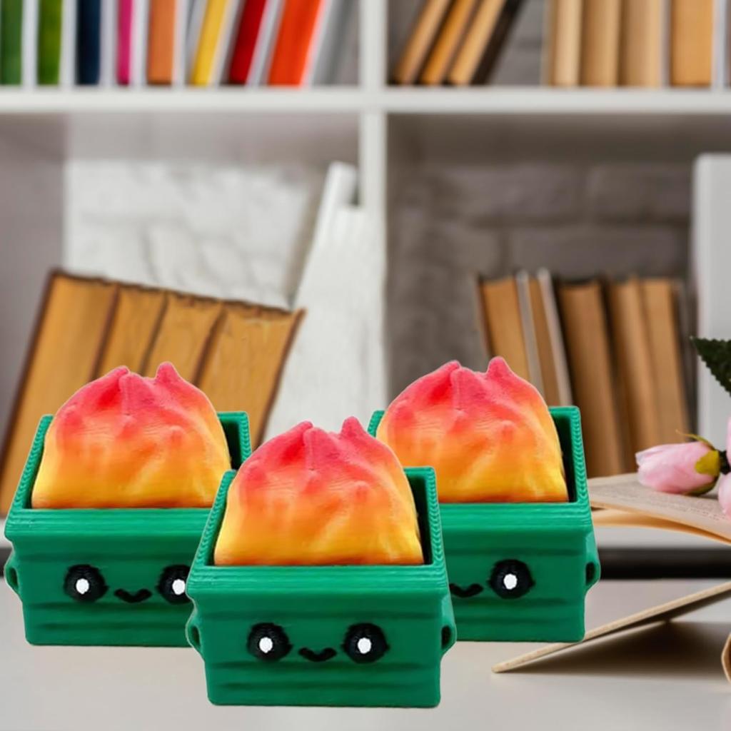 Fire Garbage Can Creative, Interesting, Personalized Decorative Ornaments