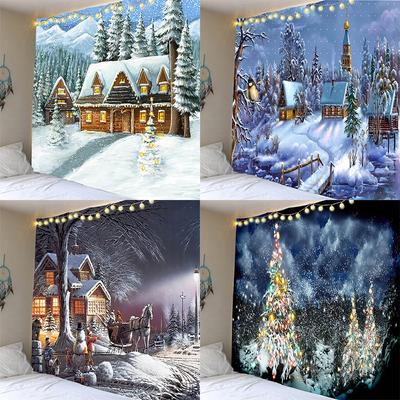 Bedroom Living Room Room Home Decor Tapestry Christmas Wall Hanging Room Decor Backdrop Fabric