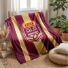 Queensland Maroons Flannel Fleece Blanket Cozy Warm Throw Blanket For Couch Bed Travel All Season Use