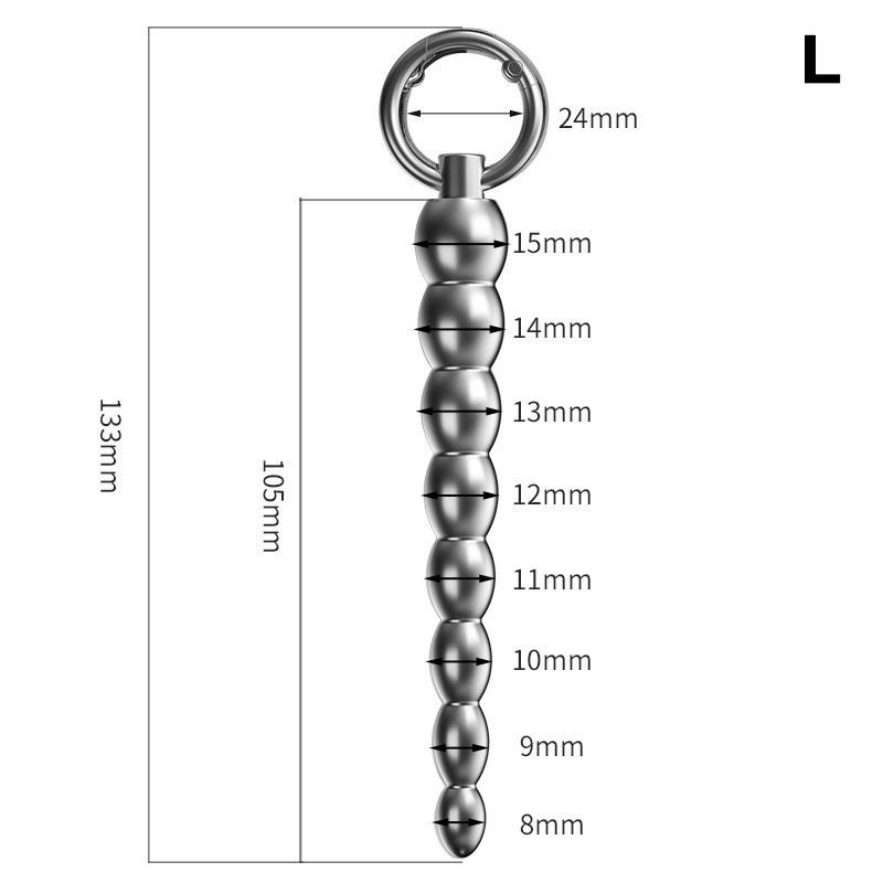 Metal Penis Beads Penis Plug Dilator Gradient Size Urethral Catheter Stimulator Male Masturbation Adult Toys Metal Sounding