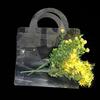 3 Pieces Transparent PET Flower Wrapping Handbag Waterproof Flower Gift Box  Party Gift