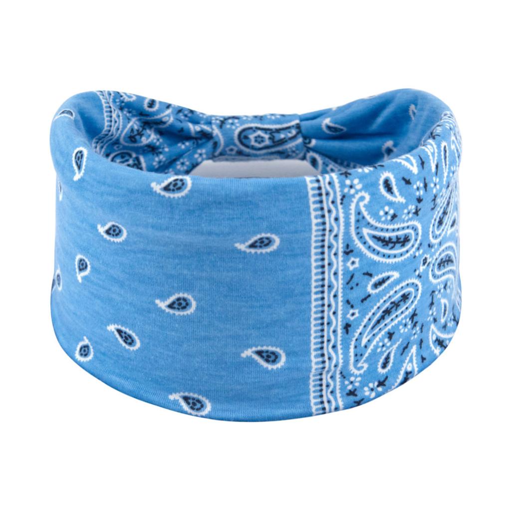 Bohemian Cashew Yoga Übung Stirnband Anti Schweiß und Feuchtigkeit Absorbieren Elastische Baumwolle Stirnband Knoten Stirnband