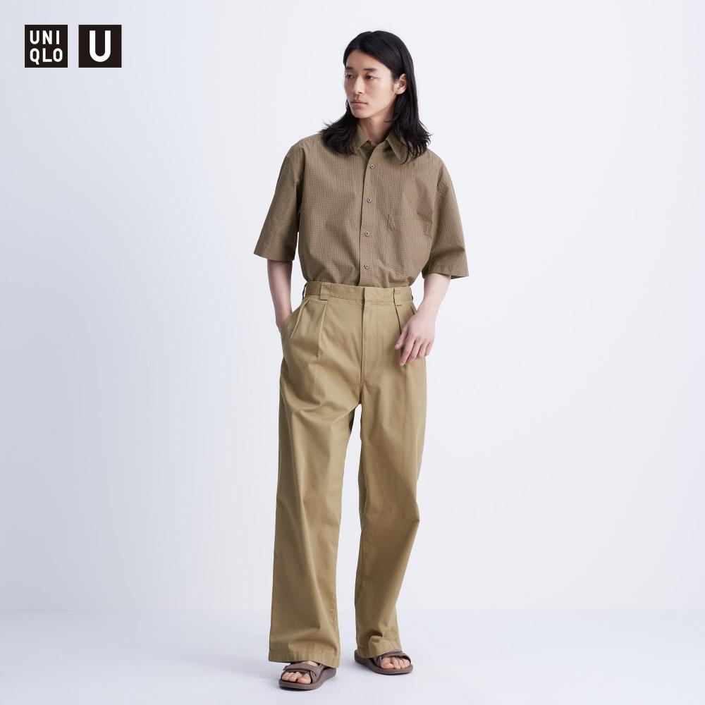 

Широкие брюки UNIQLO с защипами