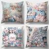 Christmas Pillowcase Office Seat Cushion Home Bedside Pillowcase