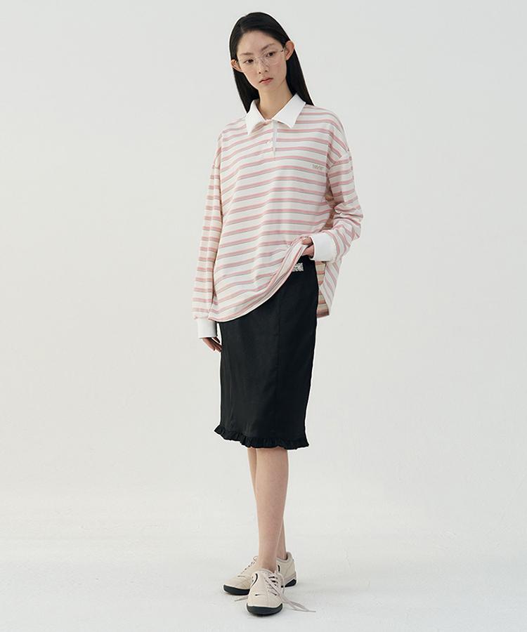Tabert Diary Frill Midi Skirt - Black