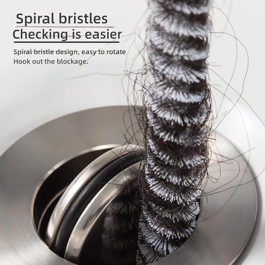 Kartáč na bagrování potrubí Koupelna na vlasy Kanalizační dřez Čištění štětce Čistič odtoku Flexibilní čistič Nástroj na odstraňování ucpané zátky