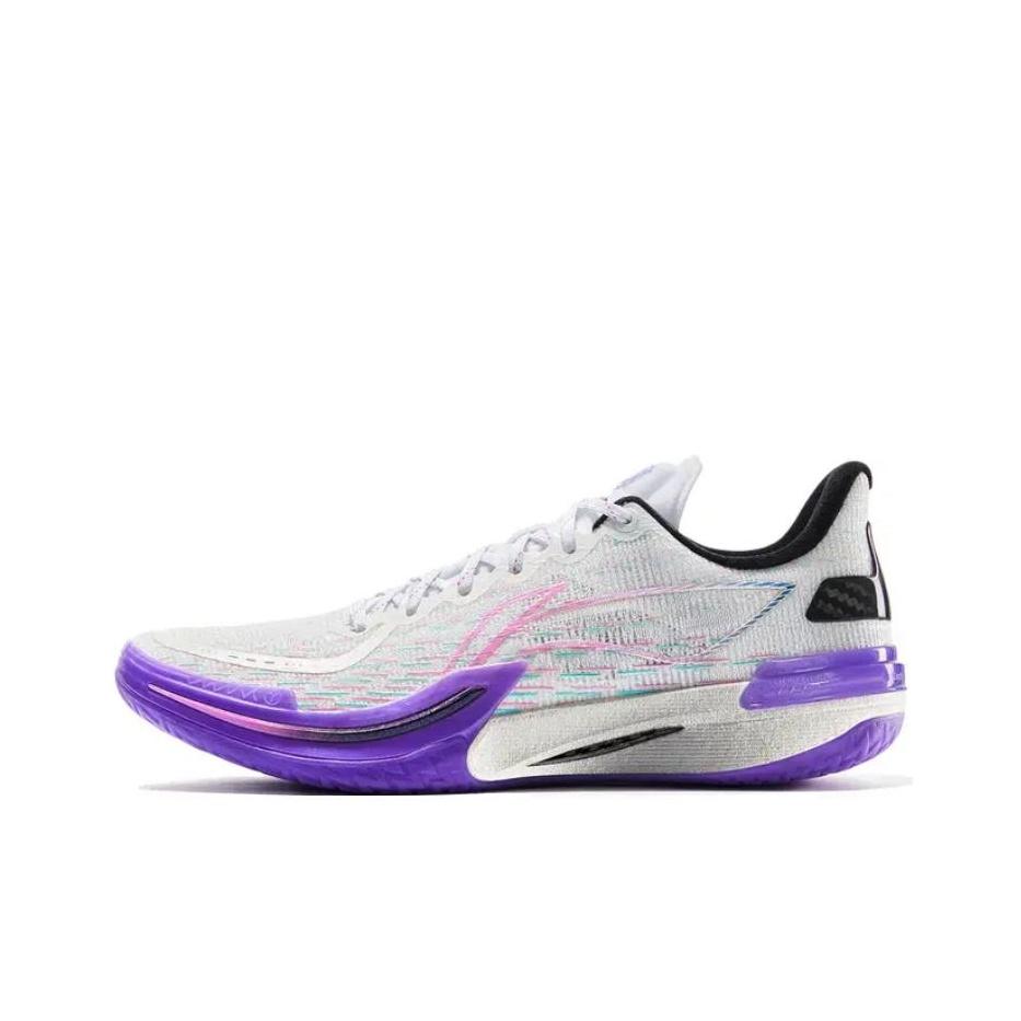 Li-Ning Gamma 1 Meteor Shower Men Sneakers White Purple ABAU039-13